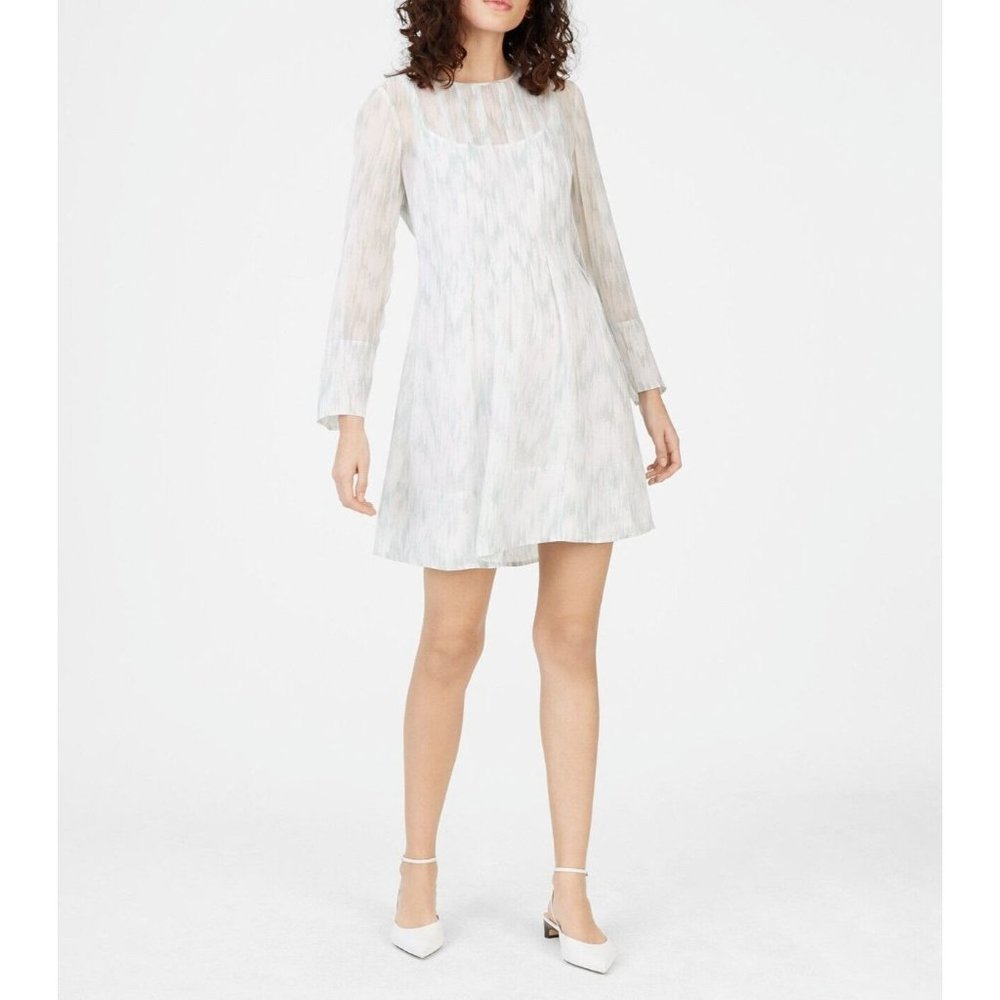 Club Monaco Delaynee Silk Dress | Color: Mint Multi | Size: 0